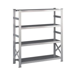 Lagerreol startfag med 4 hylder  H: 1576 mm, L: 1500 mm  Vlg mellem 5 dybdevarianter