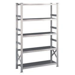 Lagerreol startfag med 5 hylder  H: 1972 mm, L: 1200 mm  Vlg mellem 5 dybdevarianter