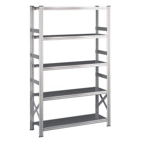 Lagerreol startfag med 5 hylder  H: 1972 mm, L: 1200 mm  Vlg mellem 5 dybdevarianter