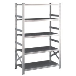 Lagerreol startfag med 5 hylder  H: 1972 mm, L: 1200 mm  Vlg mellem 5 dybdevarianter