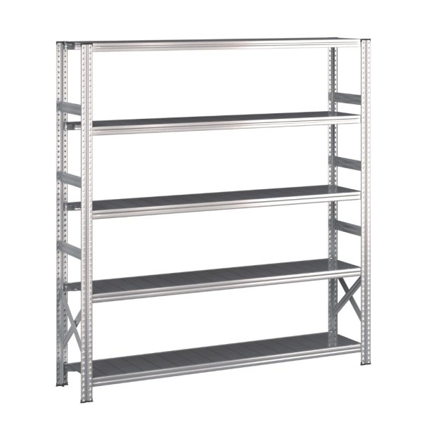 Lagerreol startfag med 5 hylder  H: 1972 mm, L: 1500 mm  Vlg mellem 5 dybdevarianter