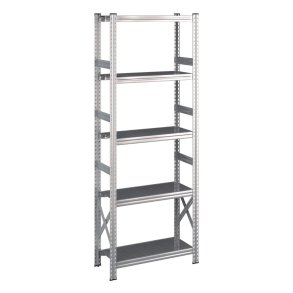 Lagerreol startfag med 5 hylder  H: 1972 mm, L: 600 mm  Vlg mellem 5 dybdevarianter