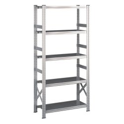 Lagerreol startfag med 5 hylder  H: 1972 mm, L: 900 mm  Vlg mellem 5 dybdevarianter