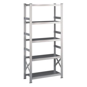 Lagerreol startfag med 5 hylder  H: 1972 mm, L: 900 mm  Vlg mellem 5 dybdevarianter