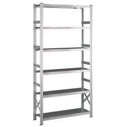 Lagerreol startfag med 6 hylder  H: 2500 mm, L: 1200 mm  Vlg mellem 5 dybdevarianter