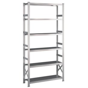 Lagerreol startfag med 6 hylder  H: 2500 mm, L: 1200 mm  Vlg mellem 5 dybdevarianter