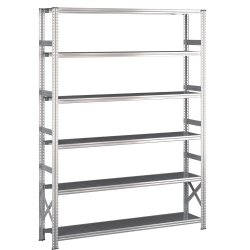 Lagerreol startfag med 6 hylder  H: 2500 mm, L: 1500 mm  Vlg mellem 5 dybdevarianter