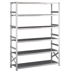 Lagerreol startfag med 6 hylder  H: 2500 mm, L: 1500 mm  Vlg mellem 5 dybdevarianter