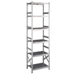 Lagerreol startfag med 6 hylder  H: 2500 mm, L: 600 mm  Vlg mellem 5 dybder