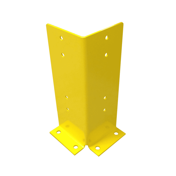 Stigebensbeskytter - Gul, L-formet 150x150 mm, H: 400 mm