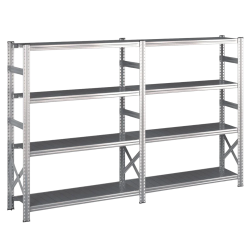 Lagerreol 2 fag  H: 1576 mm  Vlg selv dybde og lngde