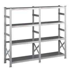 Lagerreol 2 fag  H: 1576 mm  Vlg selv dybde og lngde