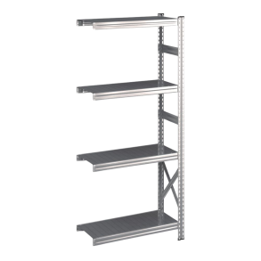 Lagerreol flgefag med 4 hylder  H: 1576 mm, L: 600 mm  Vlg mellem 5 dybdevarianter