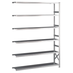Lagerreol flgefag med 6 hylder  H: 2500 mm, L: 1500 mm  Vlg mellem 5 dybdevarianter