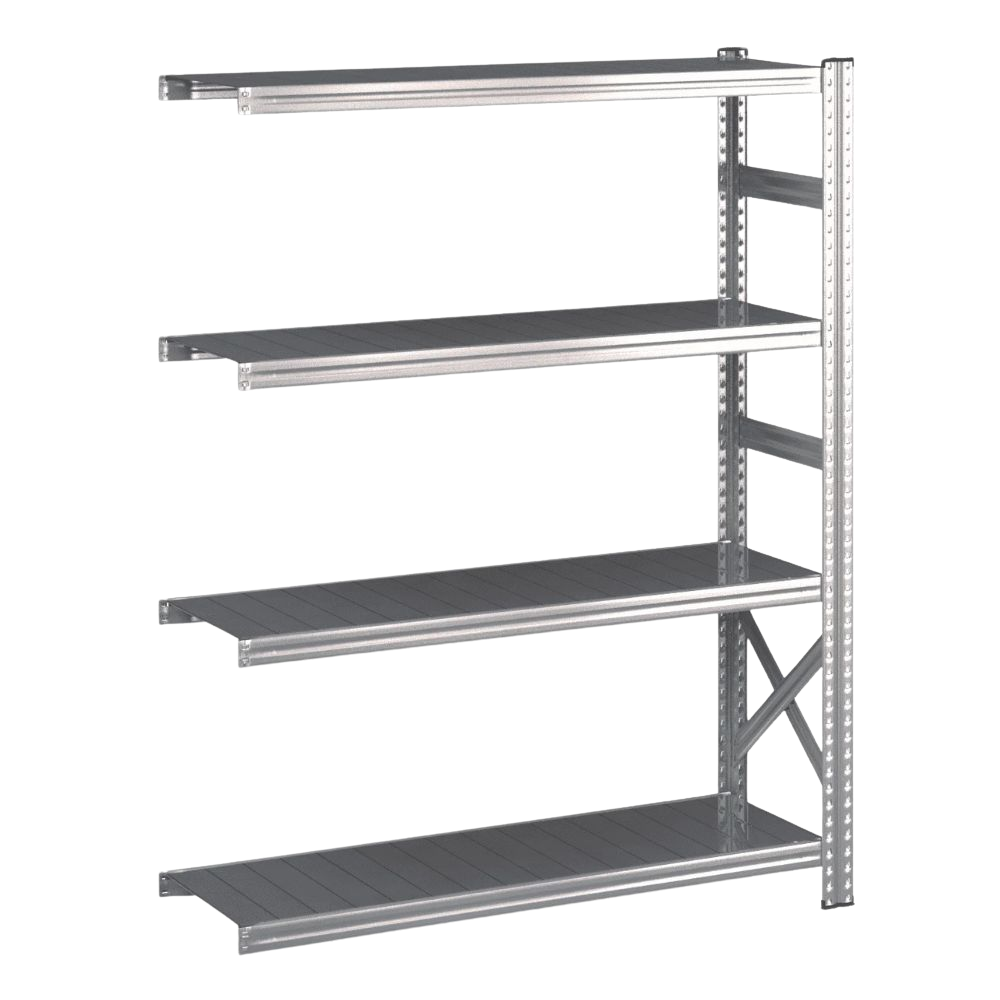 Flgefag - 4 hylder | H: 1576 mm - L: 1200 mm | 5 dybde varianter