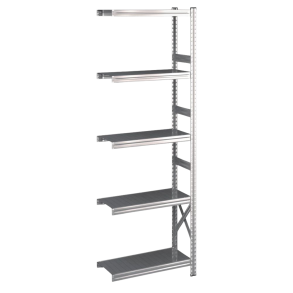 Lagerreol flgefag med 5 hylder  H: 1972 mm, L: 600 mm  Vlg mellem 5 dybdevarianter