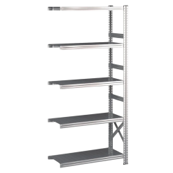 Lagerreol flgefag med 5 hylder  H: 1972 mm, L: 900 mm  Vlg mellem 5 dybdevarianter