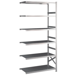 Lagerreol flgefag med 6 hylder  H: 2500 mm, L: 1200 mm  Vlg mellem 5 dybdevarianter