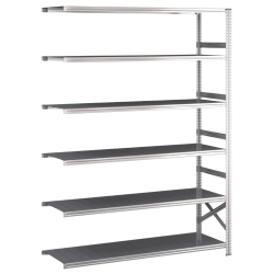 Lagerreol flgefag med 6 hylder  H: 2500 mm, L: 1500 mm  Vlg mellem 5 dybdevarianter