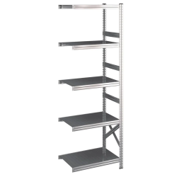 Lagerreol flgefag med 5 hylder  H: 1972 mm, L: 600 mm  Vlg mellem 5 dybdevarianter