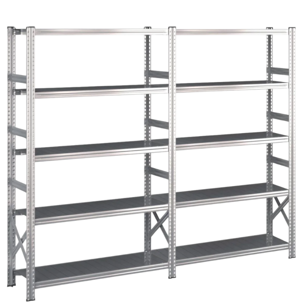 Lagerreol 2 fag  H: 1972 mm  Vlg selv dybde og lngde