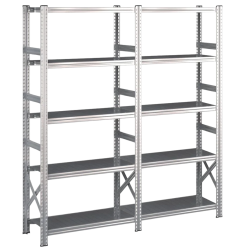 Lagerreol 2 fag  H: 1972 mm  Vlg selv dybde og lngde