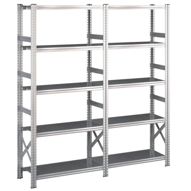 Lagerreol 2 fag  H: 1972 mm  Vlg selv dybde og lngde