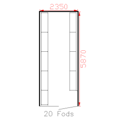 Dkreol til 20' container