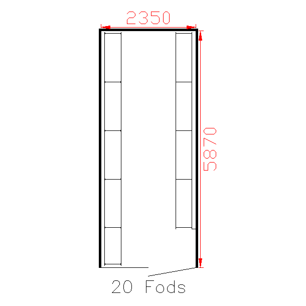 Dkreol til 20' container