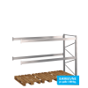 Pallereol flgefag med 2 brelag  H: 2000 mm, L: 2700 mm, D: 1100 mm  Vlg breevne