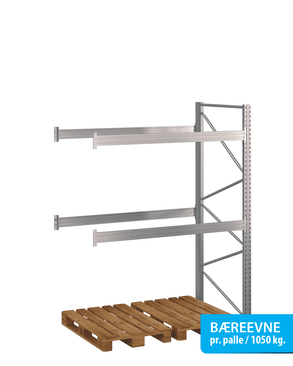 Flgefag - 2 Brelag | H: 2500 mm L: 1800 mm D: 1100 mm breevne 1050 kg.