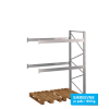 Pallereol flgefag med 2 brelag  H: 2500 mm, L: 1800 mm, D: 1100 mm  Breevne 1050 kg
