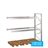 Pallereol flgefag med 2 brelag  H: 2500 mm, L: 2700 mm, D: 1100 mm  Vlg breevne