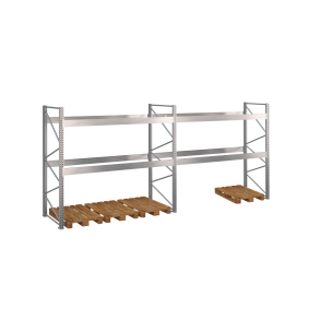 Pallereol 2 fag  H: 2500 mm, L: 5670 mm, D: 1100 mm  Vlg breevne