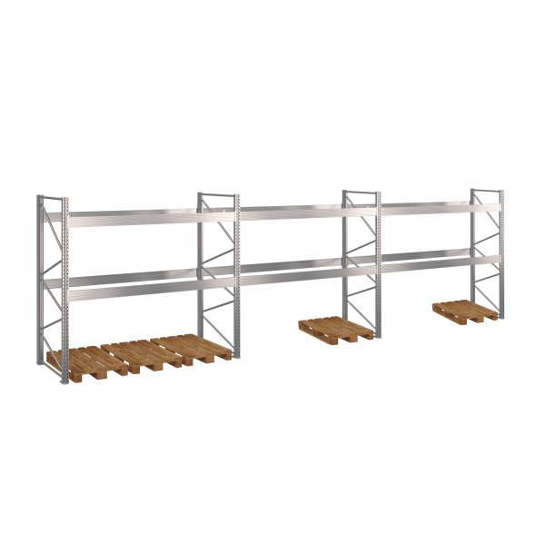 Pallereol 3 fag  H: 2500 mm, L: 8460 mm, D: 1100 mm  Vlg breevne