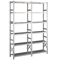 Lagerreol 2 fag  H: 2500 mm  Vlg selv dybde og lngde