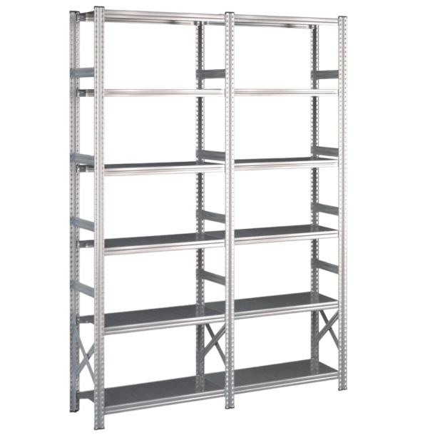 Lagerreol 2 fag  H: 2500 mm  Vlg selv dybde og lngde