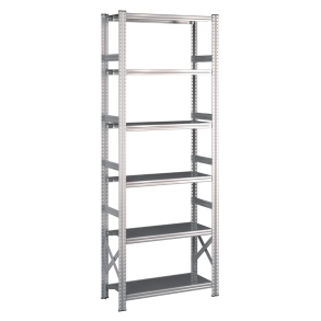 Lagerreol startfag med 6 hylder  H: 2500 mm, L: 900 mm  Vlg mellem 5 dybder