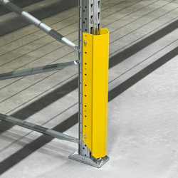 Stigebensbeskytter i gul st�l - H: 600 mm