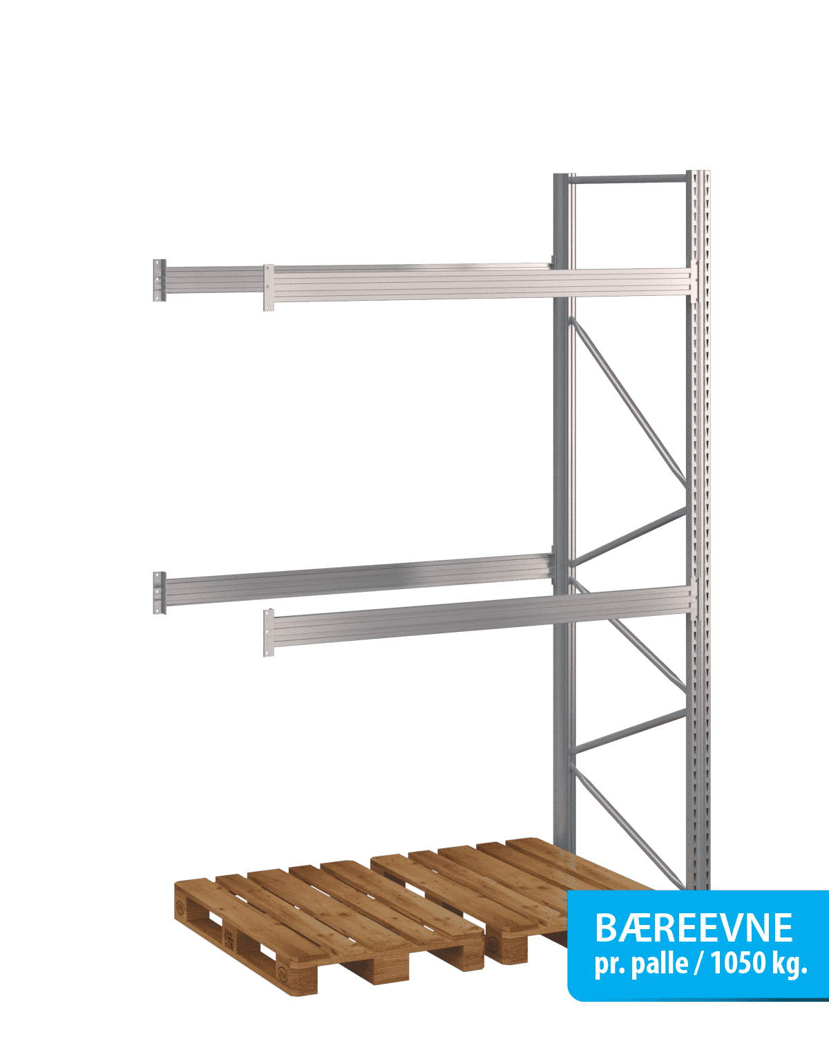Flgefag - 2 Brelag | H: 3000 mm L: 1800 mm D: 1100 mm | Breevne 1050 kg.