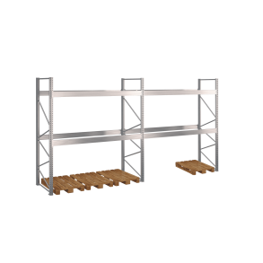 Pallereol 2 fag  H: 3000 mm, L: 5670 mm, D: 1100 mm  Vlg breevne
