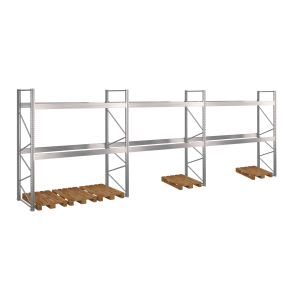 Pallereol 3 fag  H: 3000 mm, L: 8460 mm, D: 1100 mm  Vlg breevne