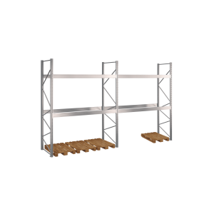 Pallereol 2 fag  H: 3500 mm, L: 5670 mm, D: 1100 mm  Vlg breevne