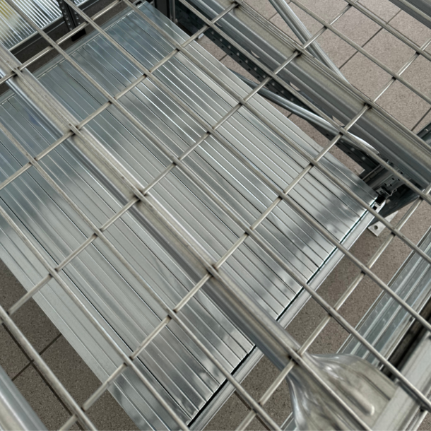 Nethylde 875x1100 mm - 1000 kg belastning, passer til pallereoler i dybde 1100 mm