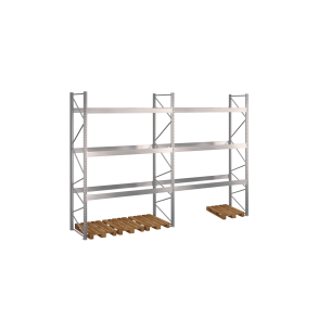 Pallereol 2 fag  H: 4000 mm, L: 5670 mm, D: 1100 mm  Vlg breevne