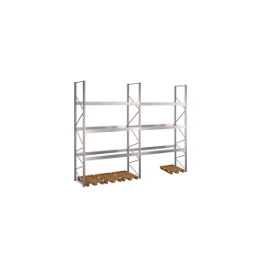 Pallereol 2 fag  H: 4500 mm, L: 5670 mm, D: 1100 mm  Vlg breevne