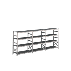 Lagerreol 3 fag  H: 1576 mm  Vlg selv dybde og lngde