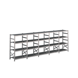 Lagerreol 5 fag  H: 1576 mm  Vlg selv dybde og lngde