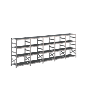 Lagerreol 5 fag  H: 1576 mm  Vlg selv dybde og lngde