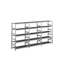 Lagerreol 3 fag  H: 1972 mm  Vlg selv dybde og lngde